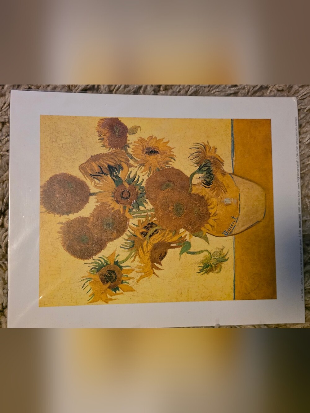4/$67 Deal! Van Gogh Sunflower Art Print